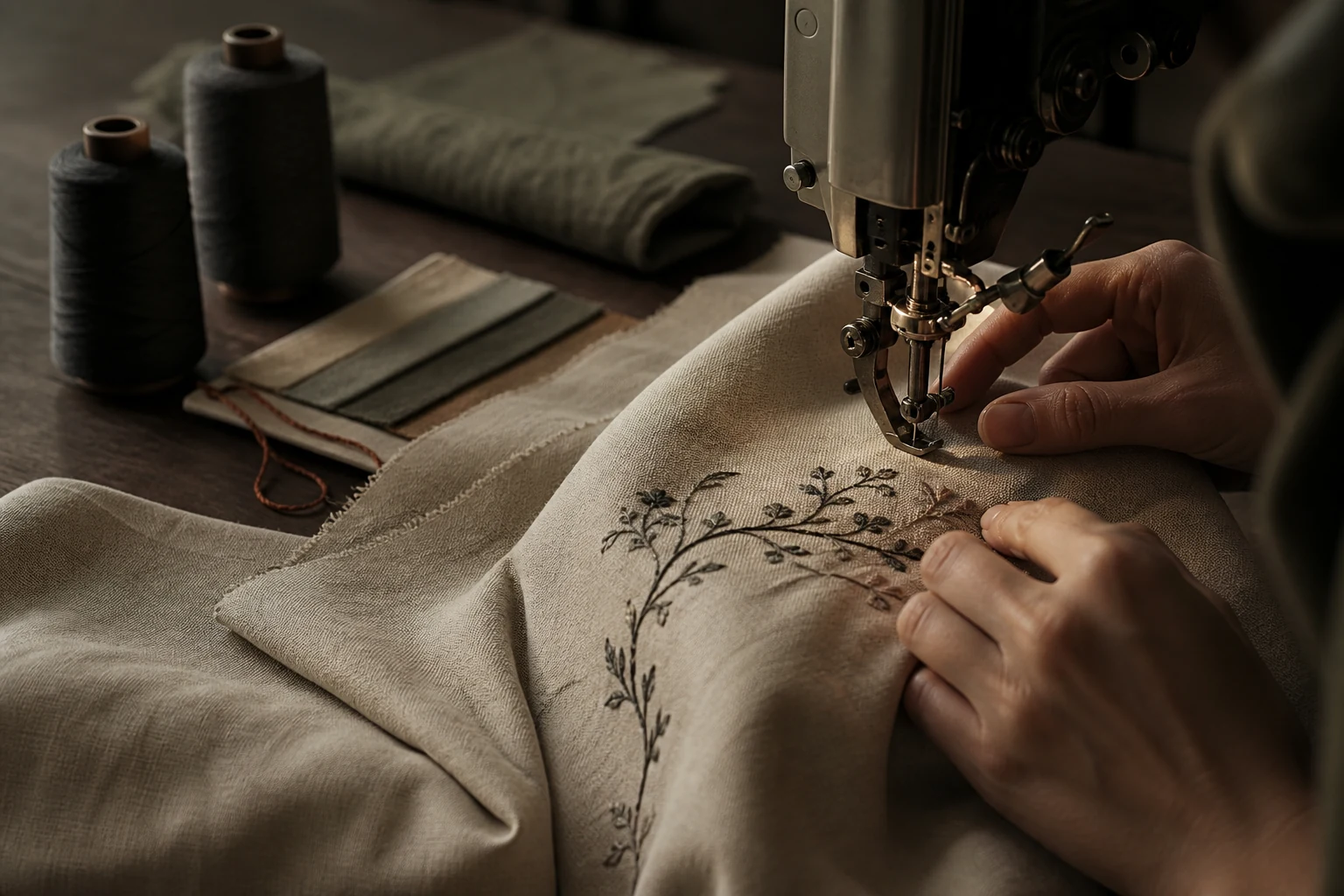 Apparel embroidery and material craft
