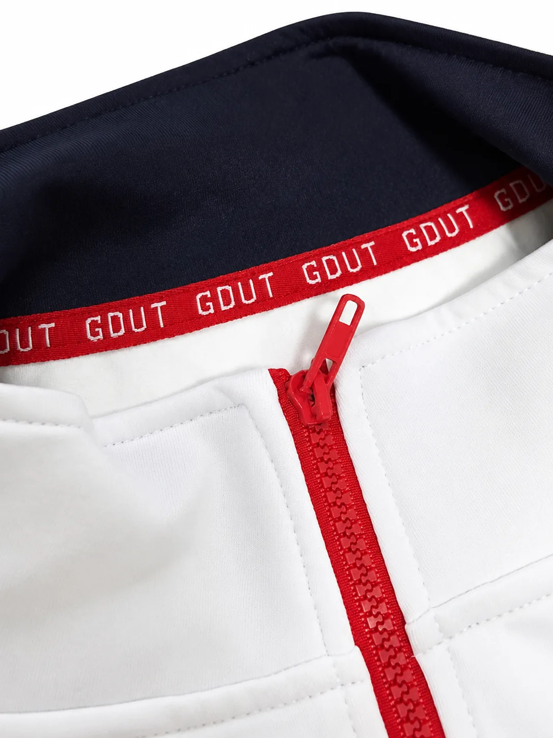 University uniform jacket collar detail